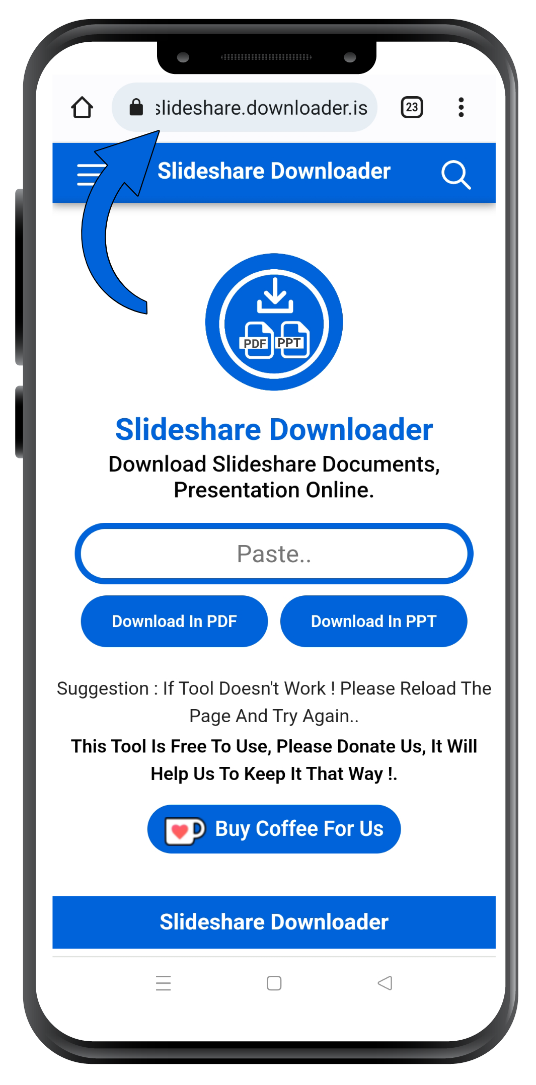Slideshare downloader screenshot 1